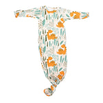 Three Little Tots Dinosaur Themed Newborn Knotted Gown - 
