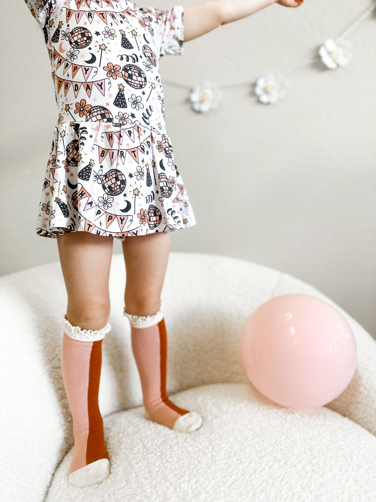 DREAM BIG LITTLE CO DISCO BIRTHDAY GIRL DREAM BODYSUIT DRESSEveretts Place