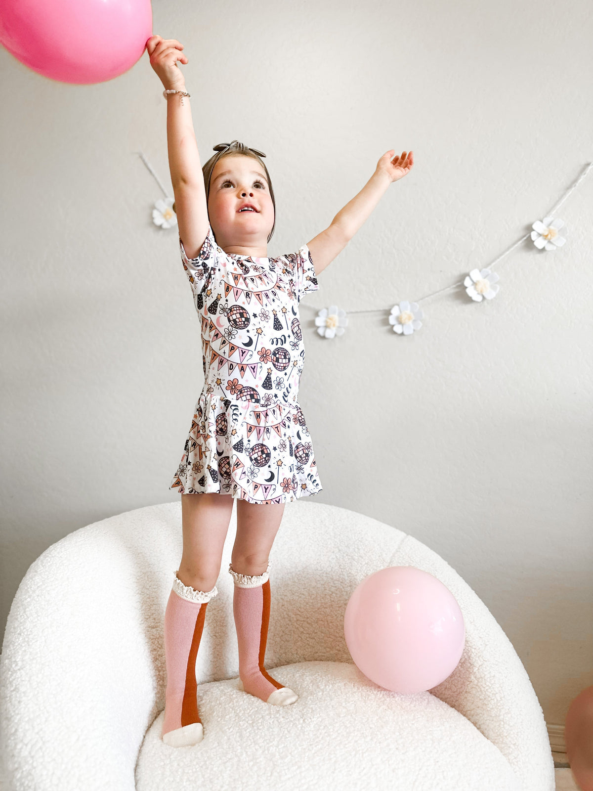 DREAM BIG LITTLE CO DISCO BIRTHDAY GIRL DREAM BODYSUIT DRESSEveretts Place