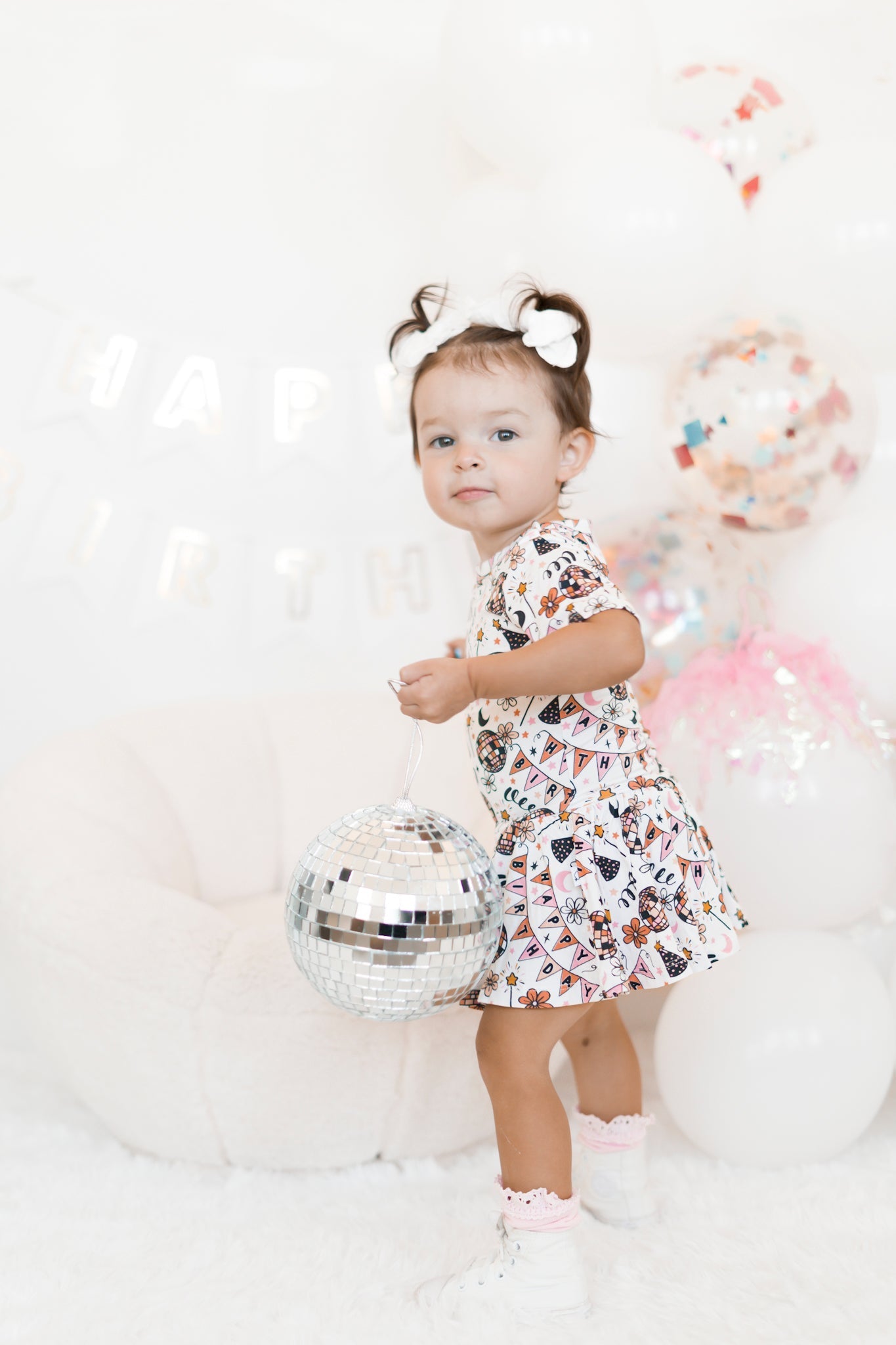 DREAM BIG LITTLE CO DISCO BIRTHDAY GIRL DREAM BODYSUIT DRESSEveretts Place