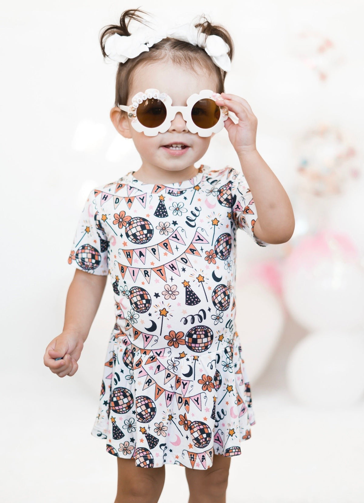 DREAM BIG LITTLE CO DISCO BIRTHDAY GIRL DREAM BODYSUIT DRESSEveretts Place