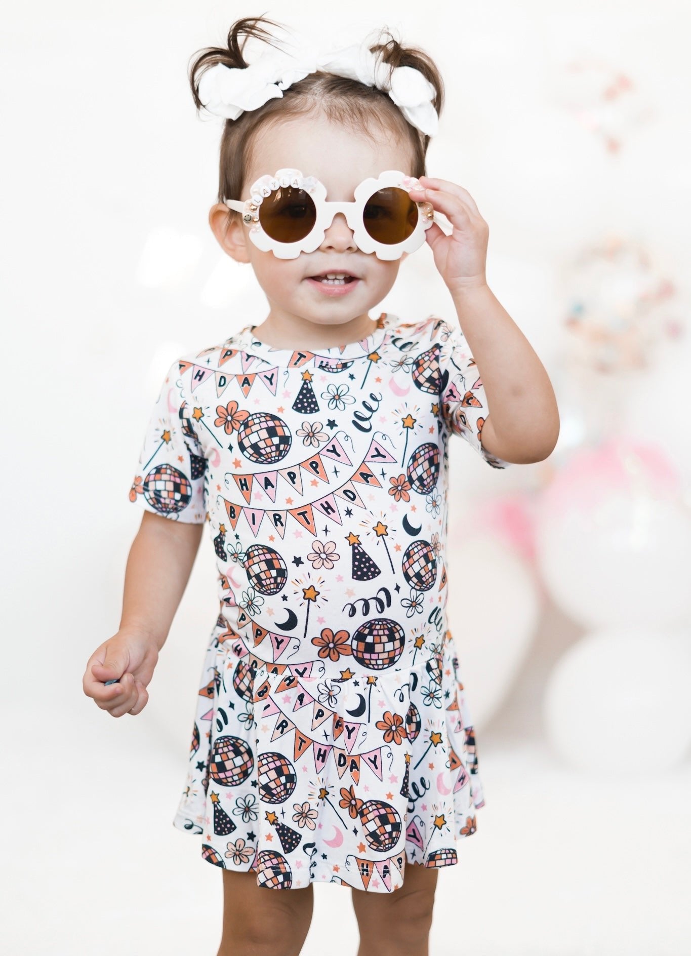 DREAM BIG LITTLE CO DISCO BIRTHDAY GIRL DREAM BODYSUIT DRESSEveretts Place