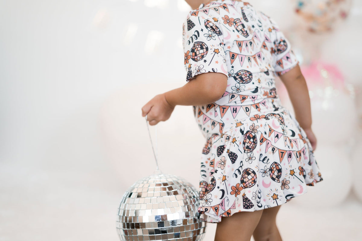 DREAM BIG LITTLE CO DISCO BIRTHDAY GIRL DREAM BODYSUIT DRESSEveretts Place