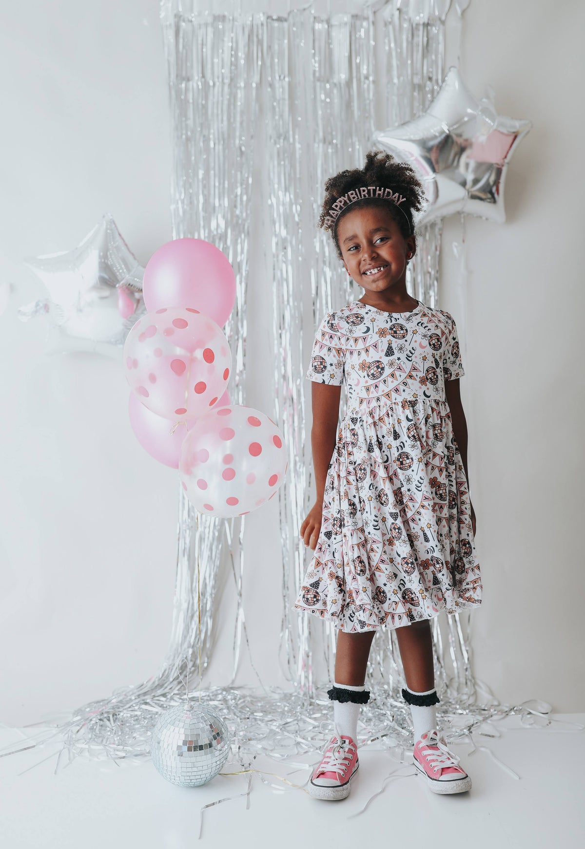 DREAM BIG LITTLE CO DISCO BIRTHDAY GIRL DREAM RUFFLE DRESSEveretts Place