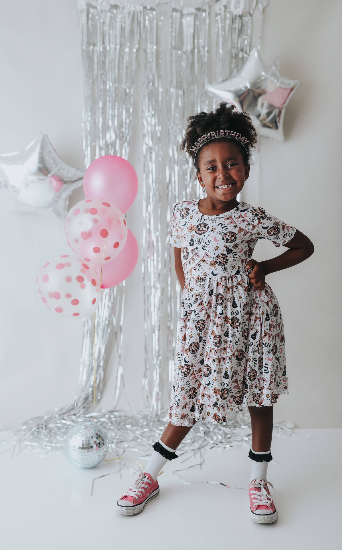 DREAM BIG LITTLE CO DISCO BIRTHDAY GIRL DREAM RUFFLE DRESSEveretts Place
