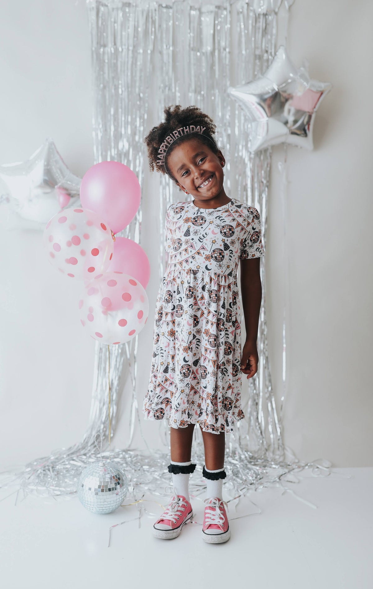 DREAM BIG LITTLE CO DISCO BIRTHDAY GIRL DREAM RUFFLE DRESSEveretts Place