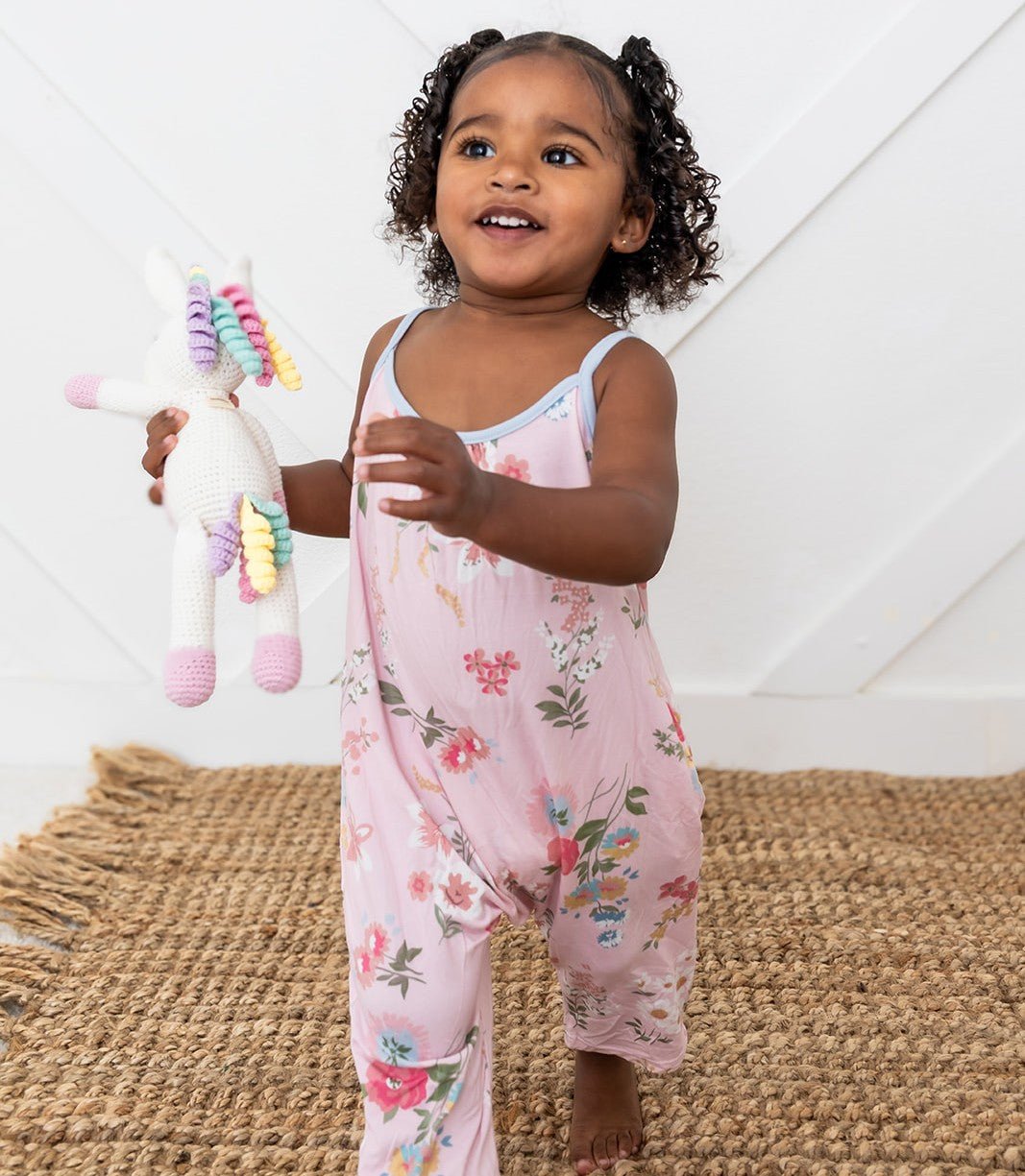 Ditzy Floral Jumpsuit - Baby & Toddler Clothing, Child, Pink, Toddler, Overall | Everetts Place