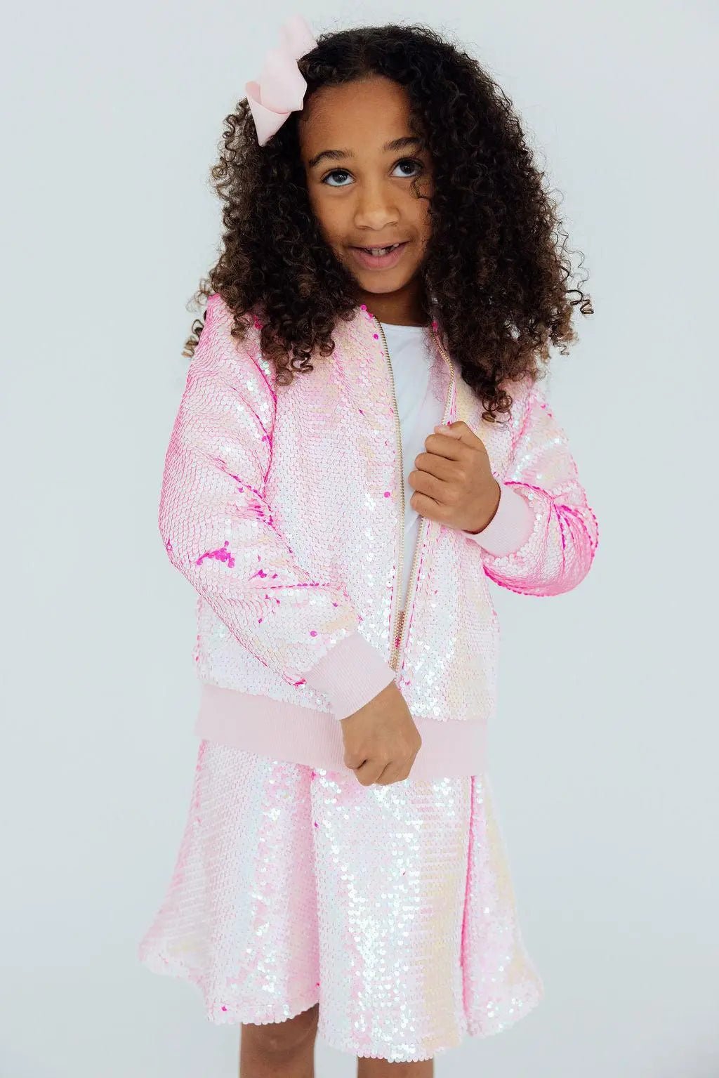 Mila & Rose ® Diva Pink Flip Sequin Jacket - 