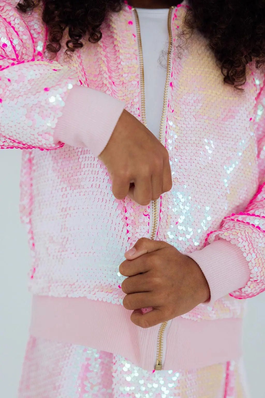 Mila & Rose ® Diva Pink Flip Sequin Jacket - 