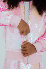 Mila & Rose ® Diva Pink Flip Sequin Jacket - 