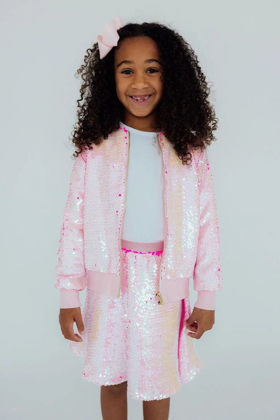 Mila & Rose ® Diva Pink Flip Sequin Twirl Skort - 
