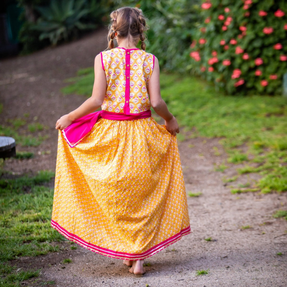 Cotton Two-Piece Set - Divya Lehenga by Bestaroo
