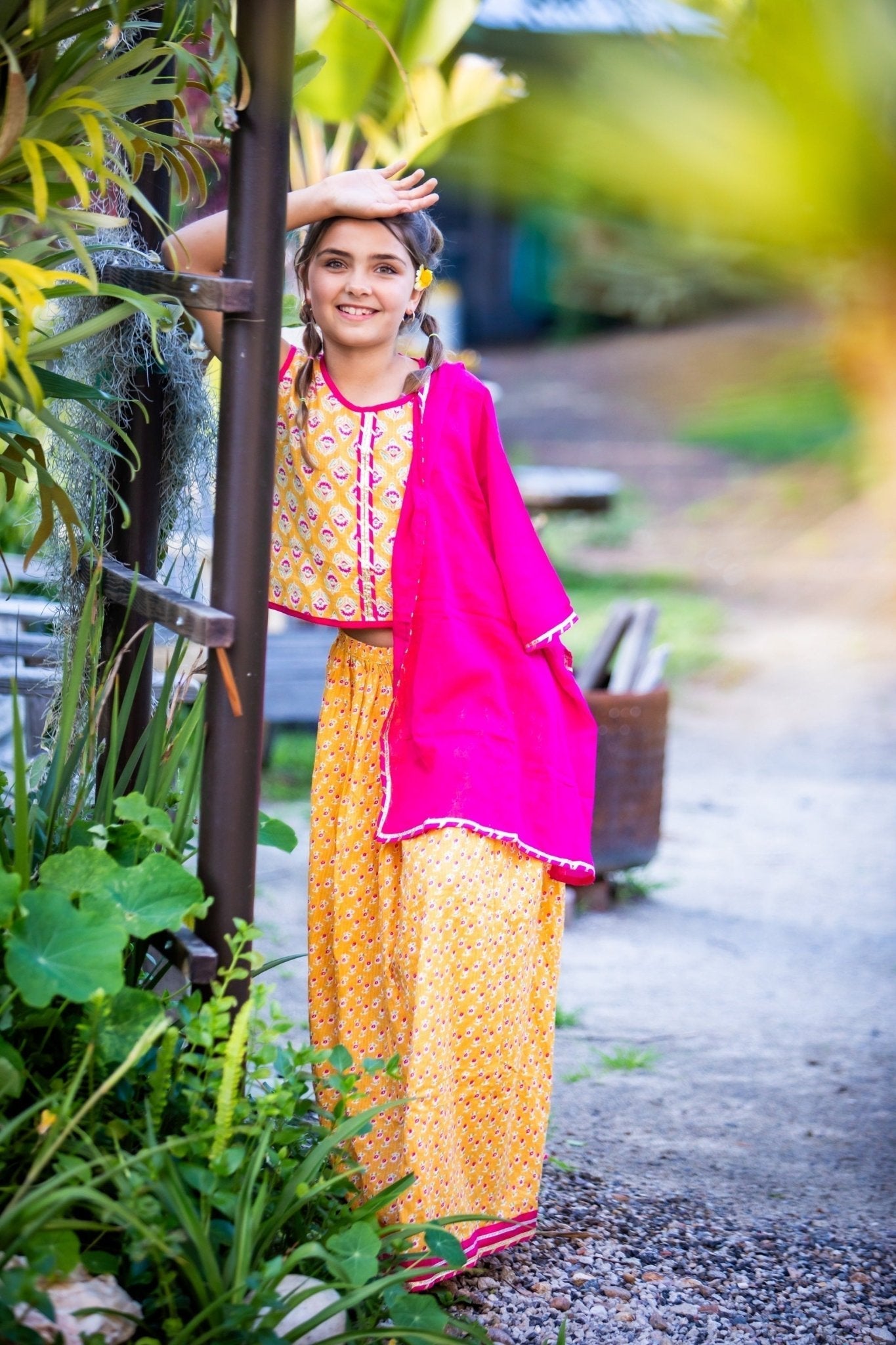 Cotton Two-Piece Set - Divya Lehenga