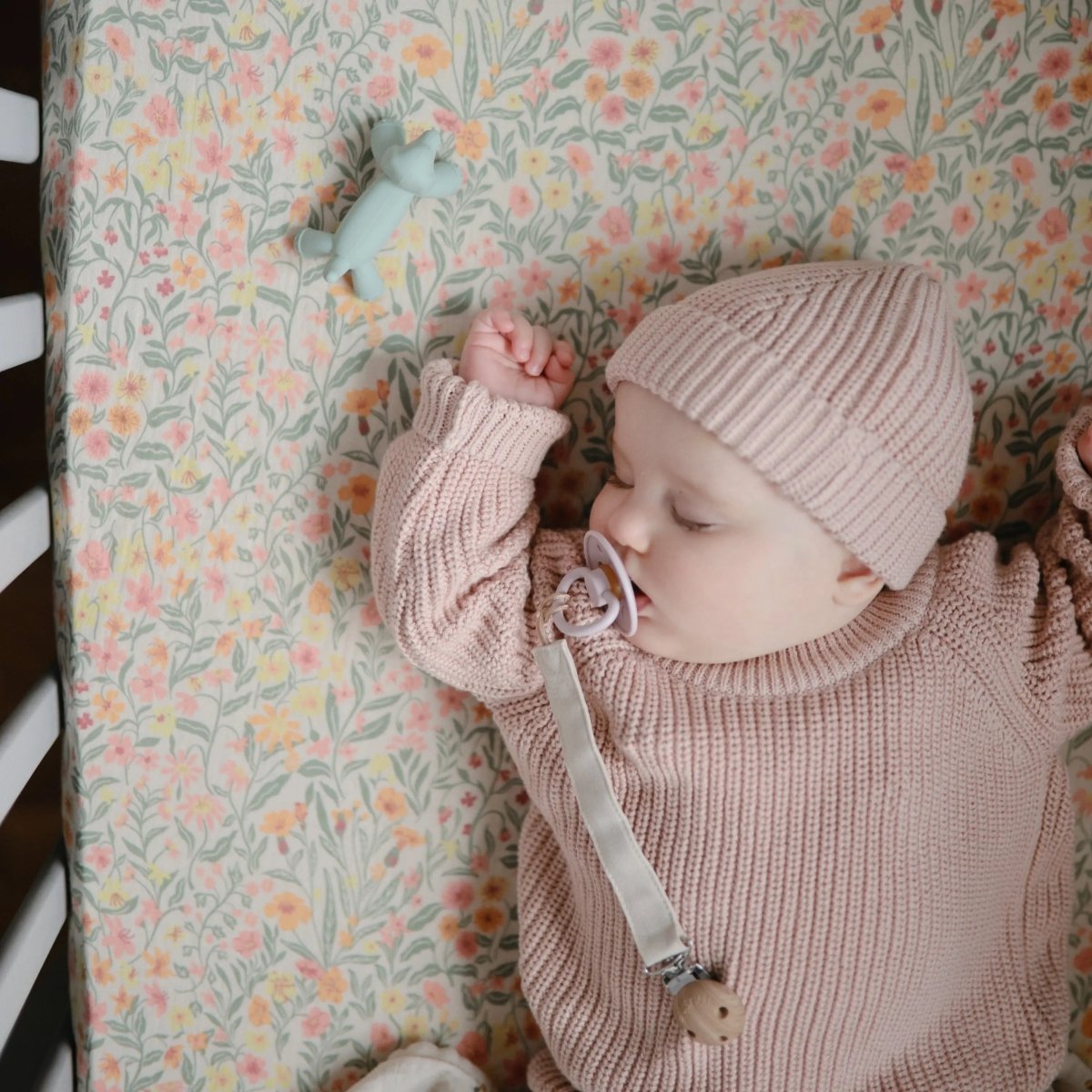 Mushie Dog Figurine Teether for Babies Non Toxic Food Grade Silicone Soothing Gums - 