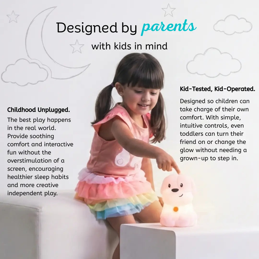 Lumieworld Dog Night Light for Kids - LED Puppy Lamp & Nursery Light | LumiPets® - 
