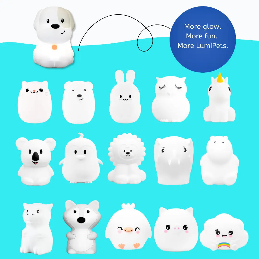 Lumieworld Dog Night Light for Kids - LED Puppy Lamp & Nursery Light | LumiPets® - 