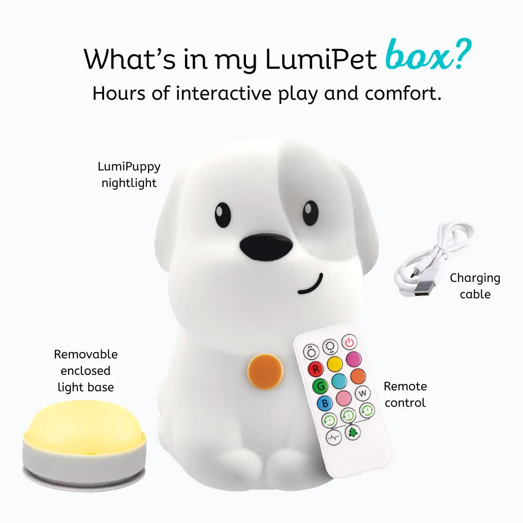 Lumieworld Dog Night Light for Kids - LED Puppy Lamp & Nursery Light | LumiPets® - 
