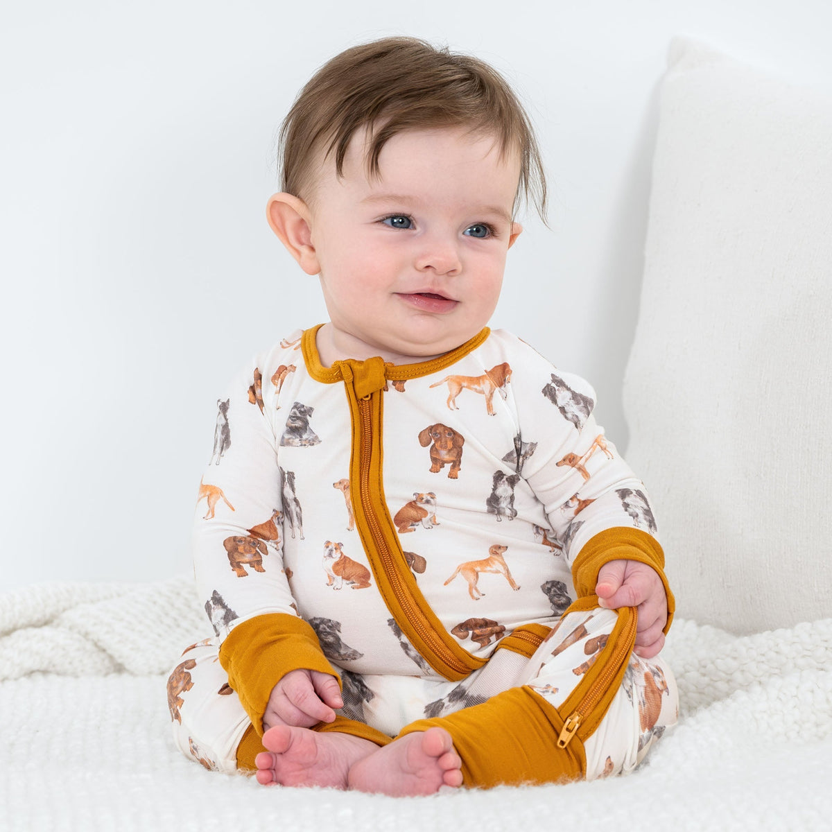 LollyBanks Doggone Cute Zipper One Piece Pajama