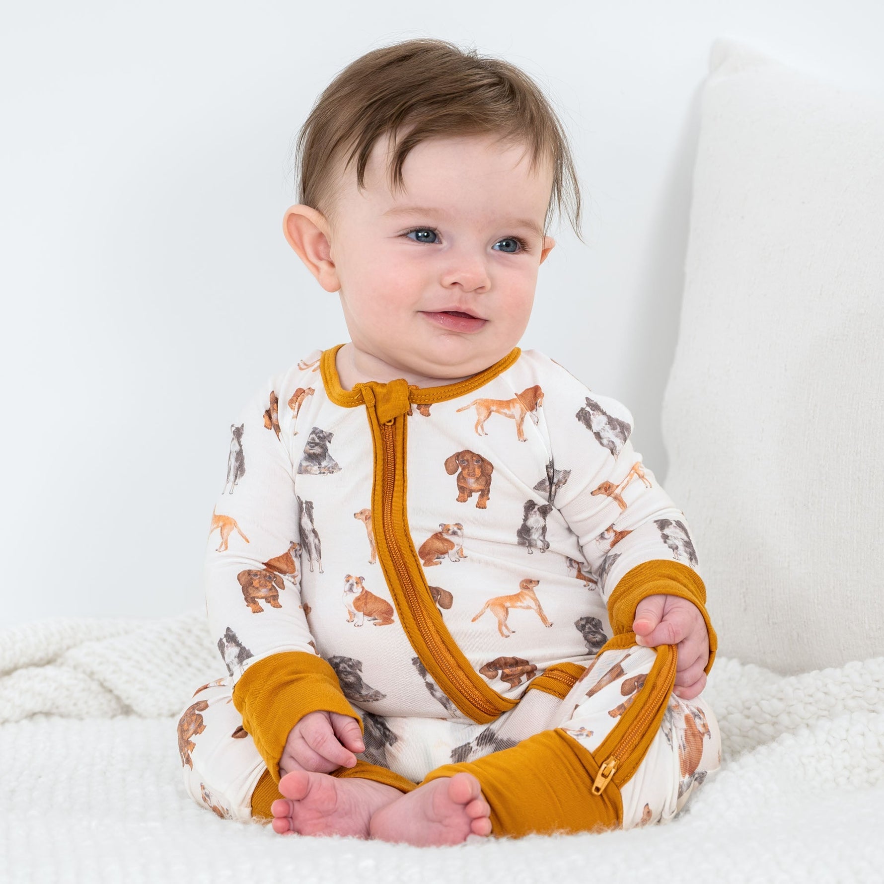 LollyBanks Doggone Cute Zipper One Piece Pajama