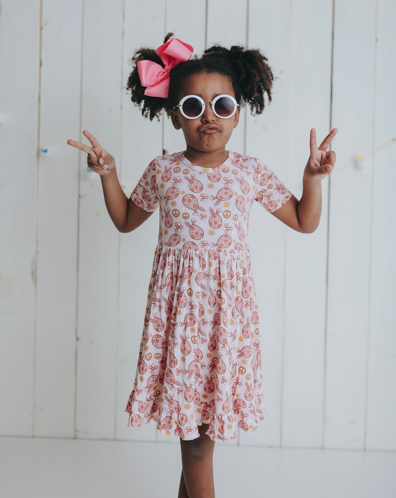 DREAM BIG LITTLE CO DON'T WORRY BE HOPPY DREAM RUFFLE DRESSEveretts Place