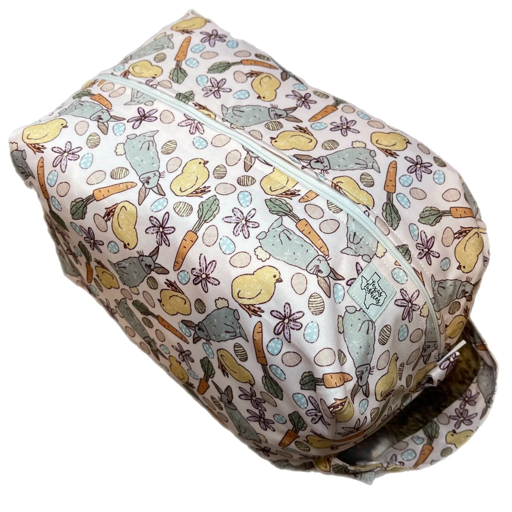 Texas Tushies Dont Worry Be Hoppy Pod Diaper Storage Water Resistant - 