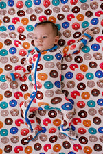 Bestaroo Donut Disturb Bamboo Baby Footie With Chicken Print And Two Way Zipper - 
