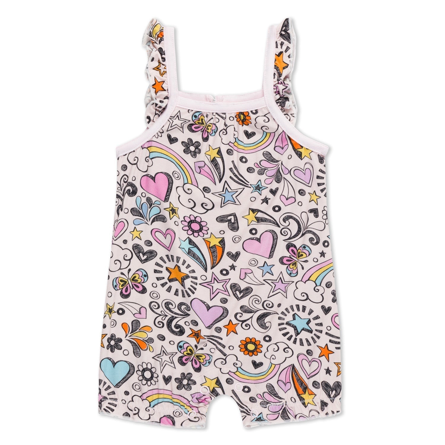 Bamboo Blend Bubble Romper - Doodle Days