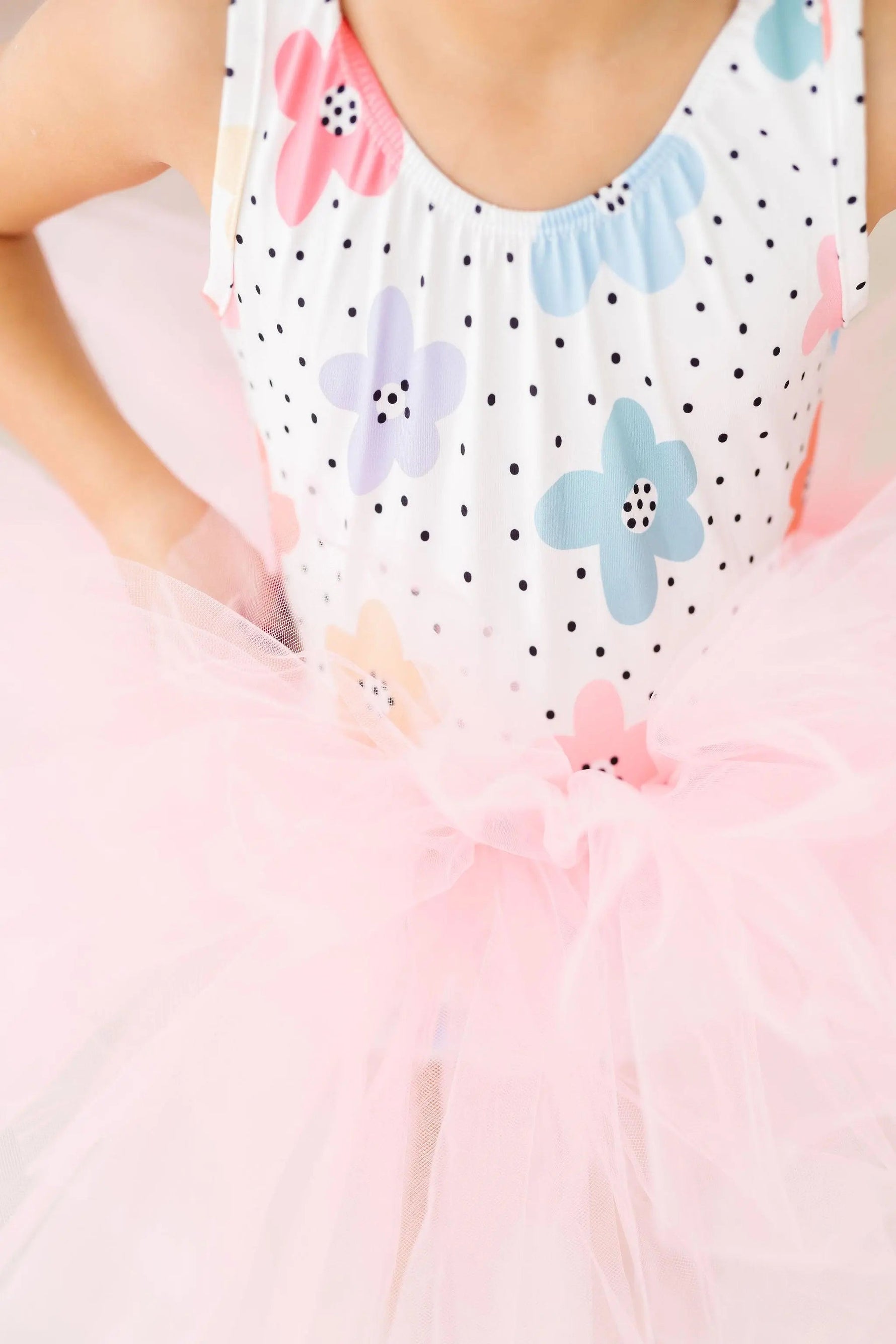 Mila & Rose ® Dots & Daisies Tank Tutu Leotard - 