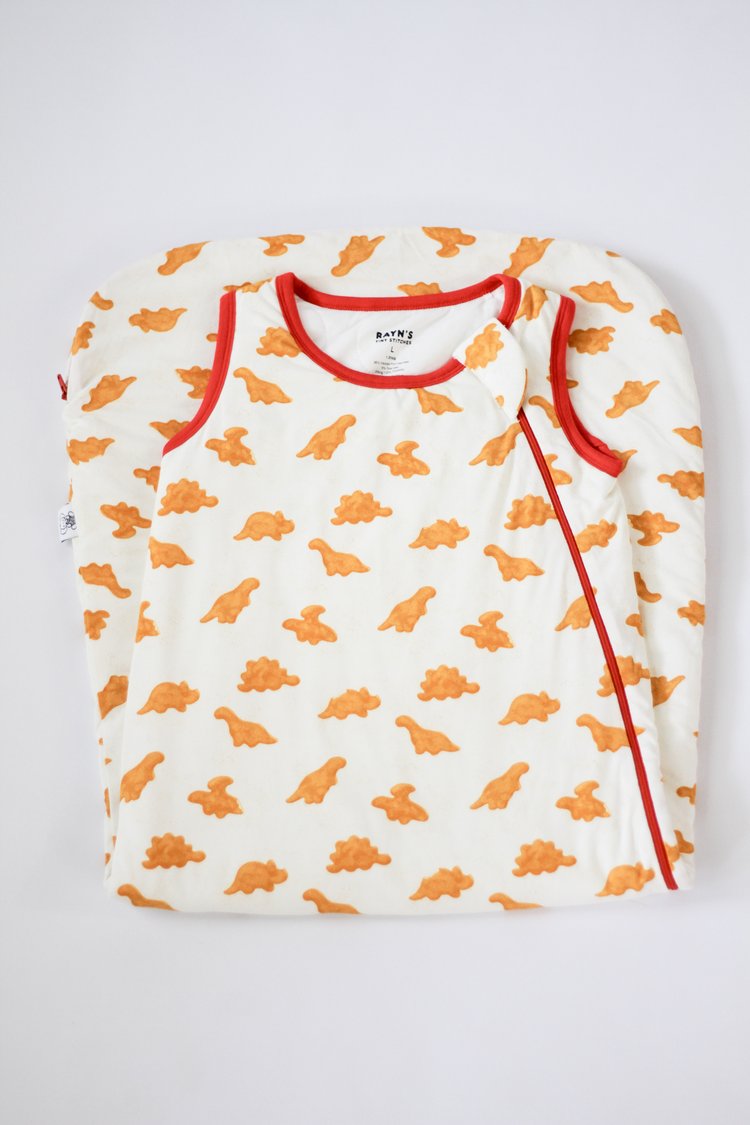 My First Roar Dinosaur Chicken Nugget Bamboo Pajamas | Kids 18M–5T by Rayn’s Tiny Stitches