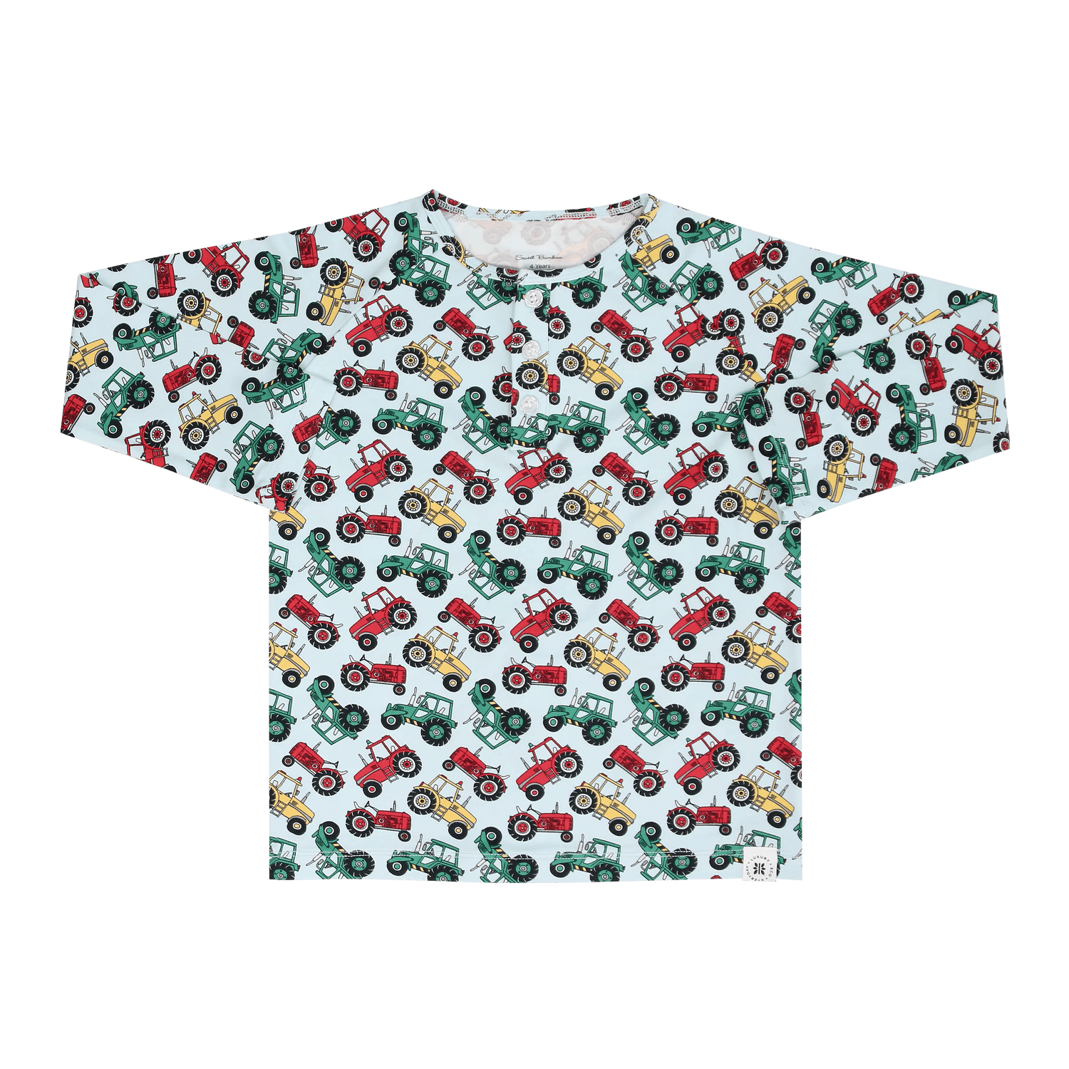 Sweet Bamboo Down On The Farm Raglan Henley - 
