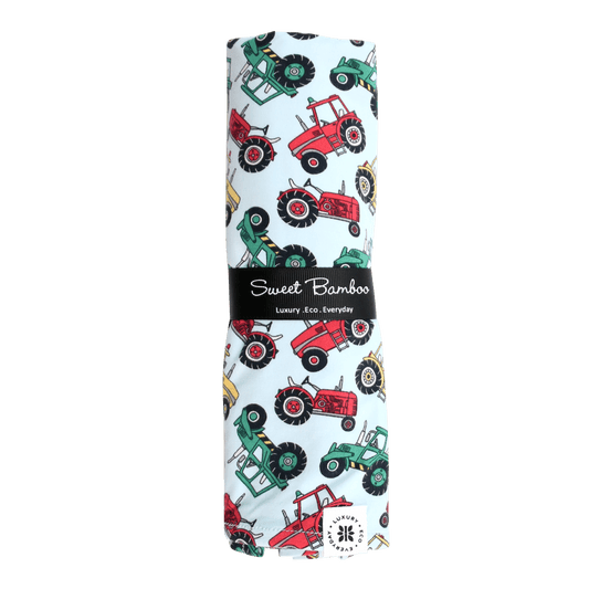 Down On The Farm Swaddle Blanket For Babies Silky Soft Sweet Bamboo Everetts Place: Online Boutique