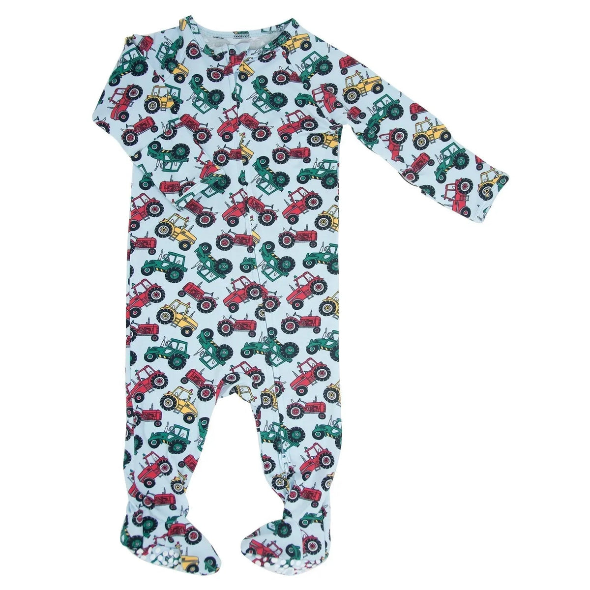 Sweet Bamboo Down on the Farm Zipper Footie - 