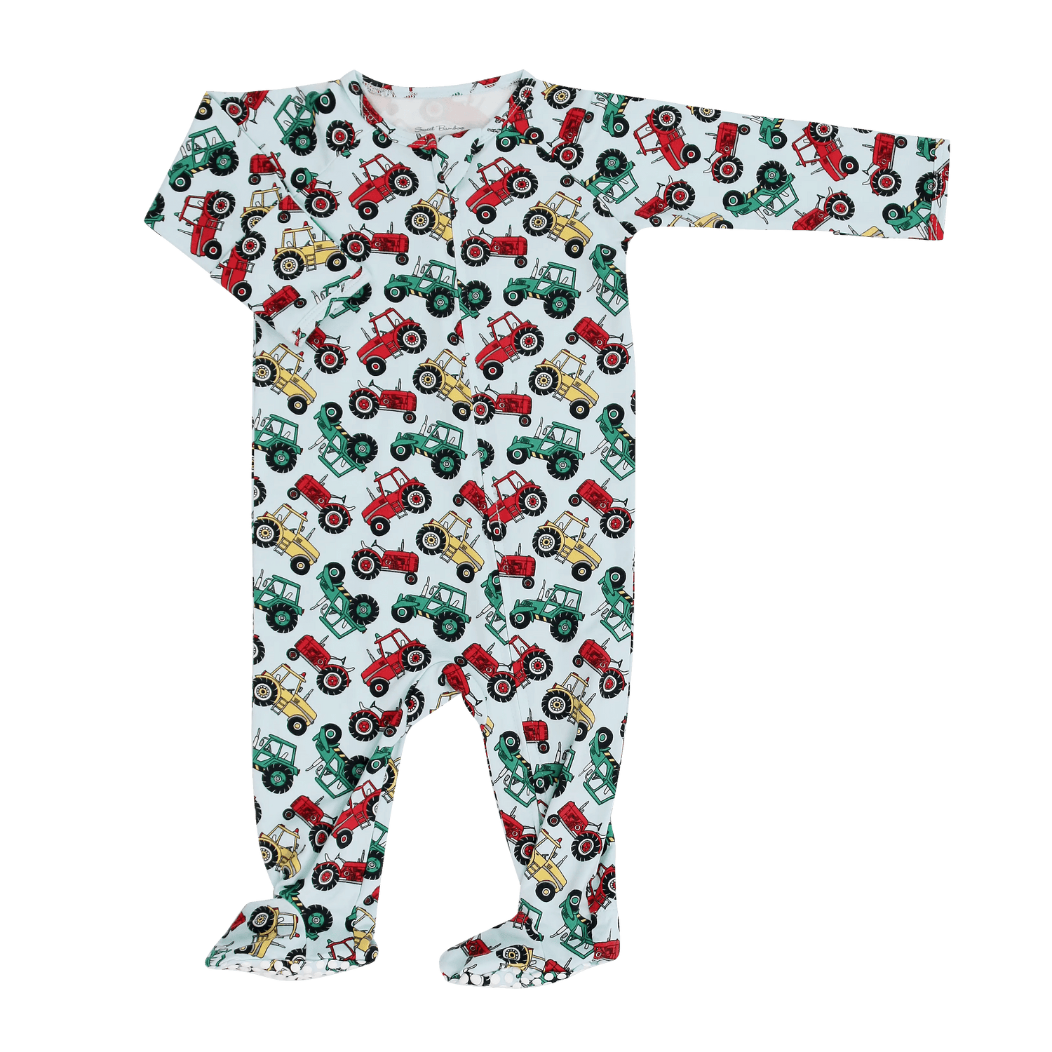 Sweet Bamboo Down on the Farm Zipper Footie - 