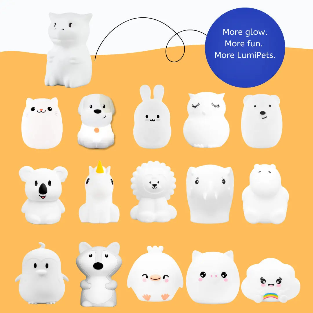 Lumieworld Dragon Night Light For Kids Silicone Dragon Lamp LumiPets Nursery Night Light - 