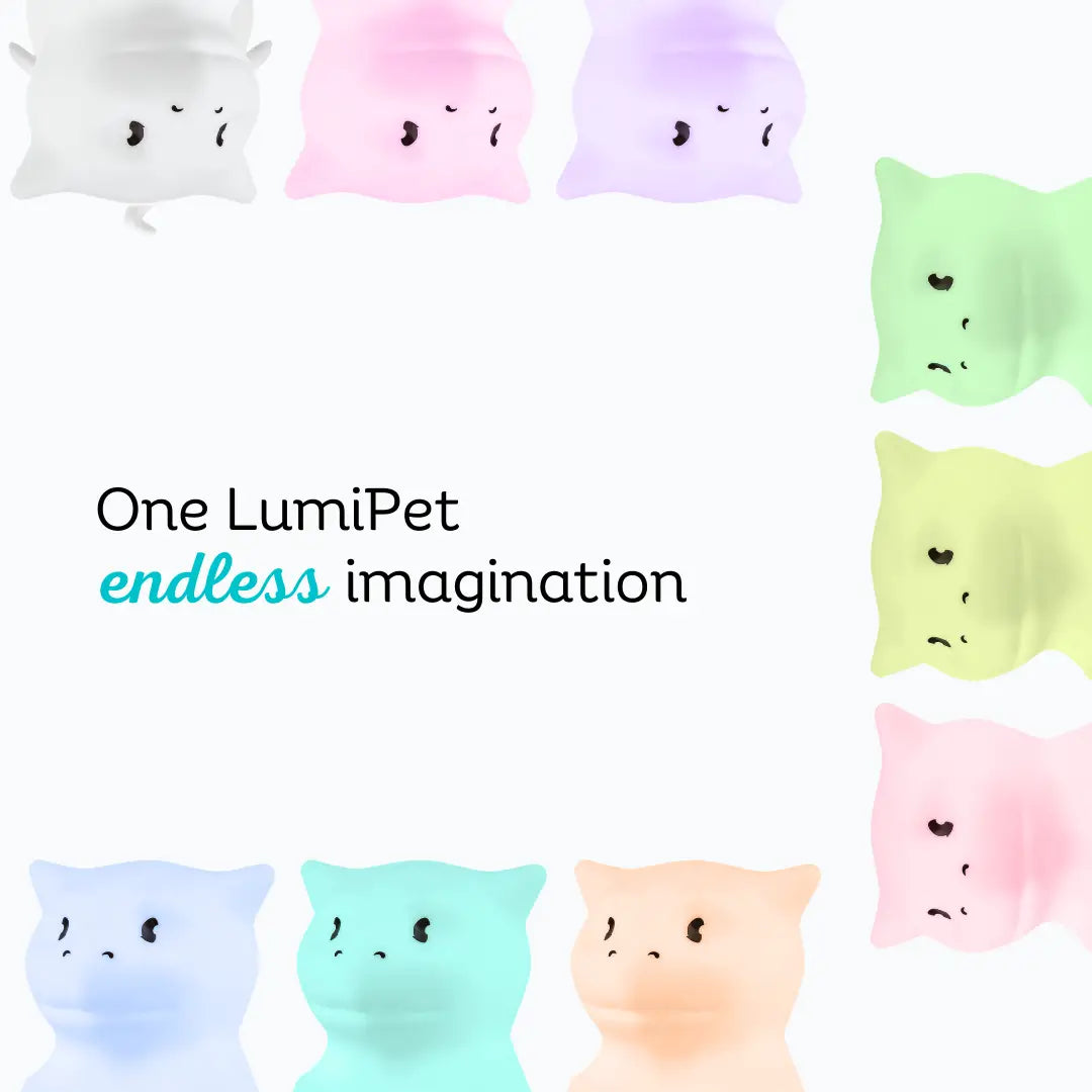 Lumieworld Dragon Night Light For Kids Silicone Dragon Lamp LumiPets Nursery Night Light - 