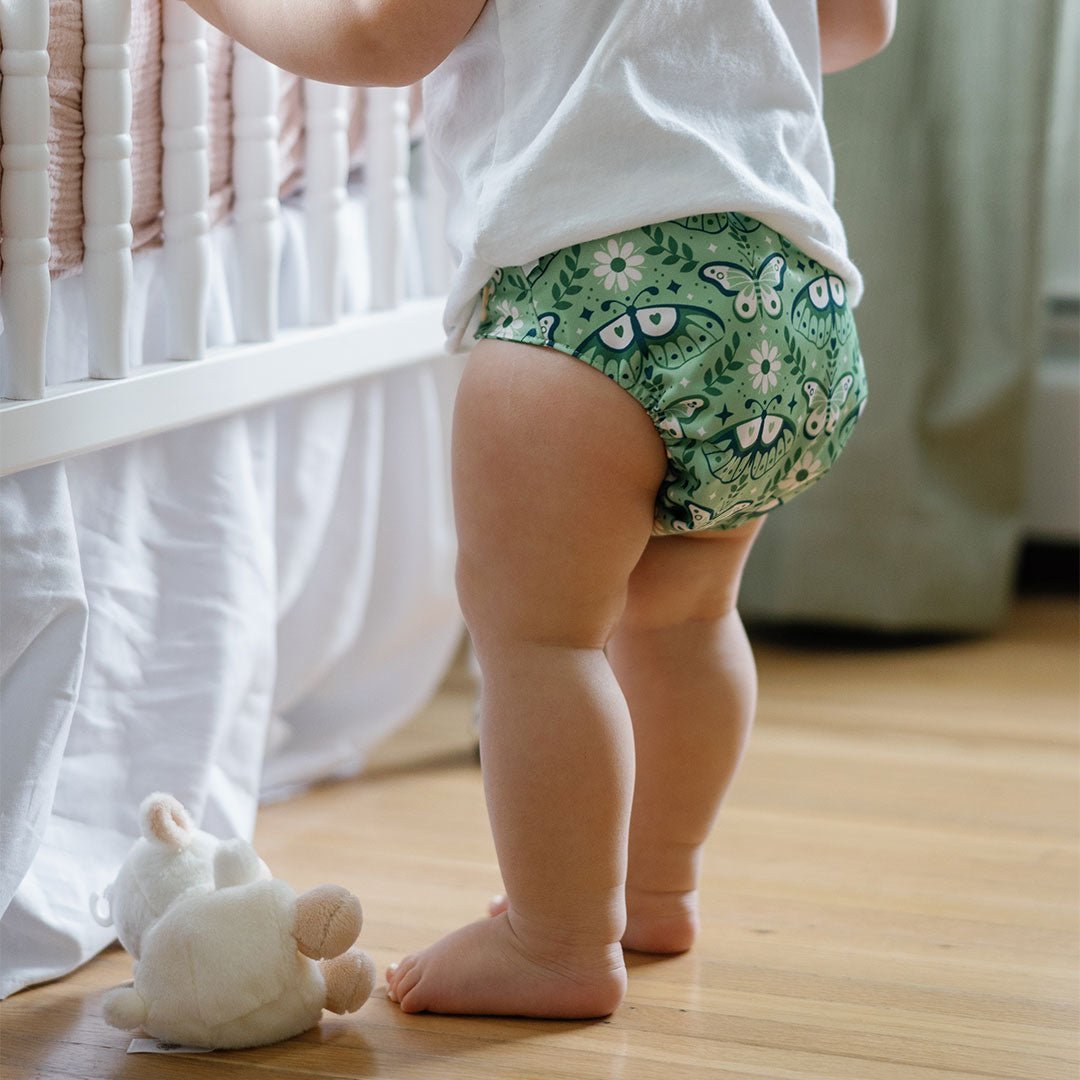 Nature: Essentials Pocket Cloth Diaper with Athletic Wicking Jersey, Grows with your Baby - Everetts Place Boutique - Pocket Diaper