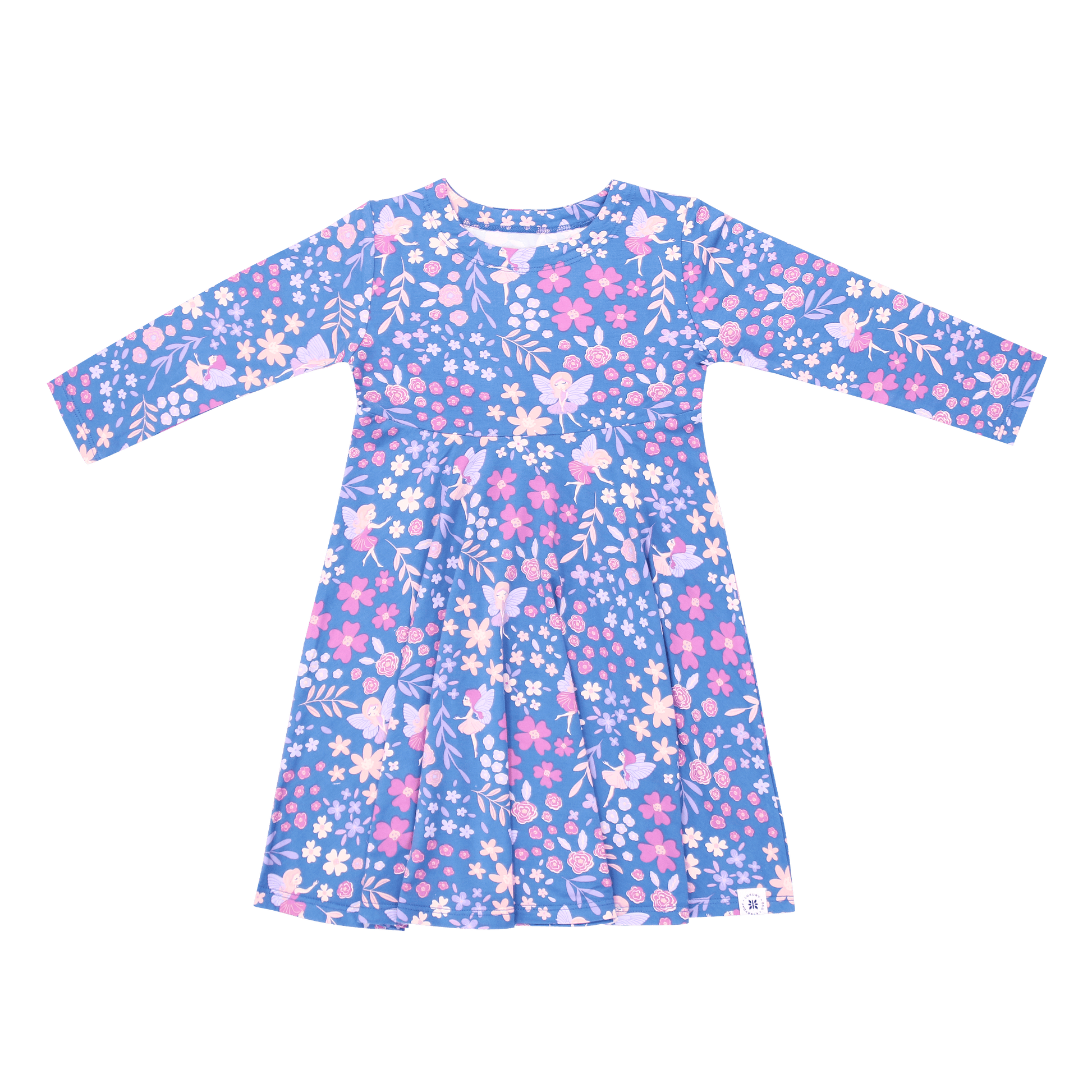 Swirly Dream Girl Dress Knee Length Empire Waist Style Sweet Bamboo Everetts Place: Online Boutique
