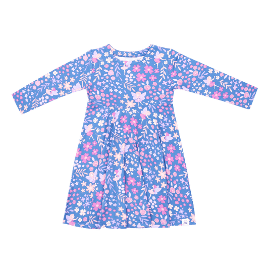 Swirly Dream Girl Dress Knee Length Empire Waist Style Sweet Bamboo Everetts Place: Online Boutique