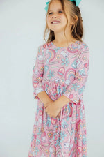 Mila & Rose ® Dream Big Little One 3/4 Pocket Twirl Dress - 