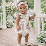 Tesa Babe Dream Blossom Bamboo Baby Skirted Bodysuit - Watercolor FloralEveretts Place