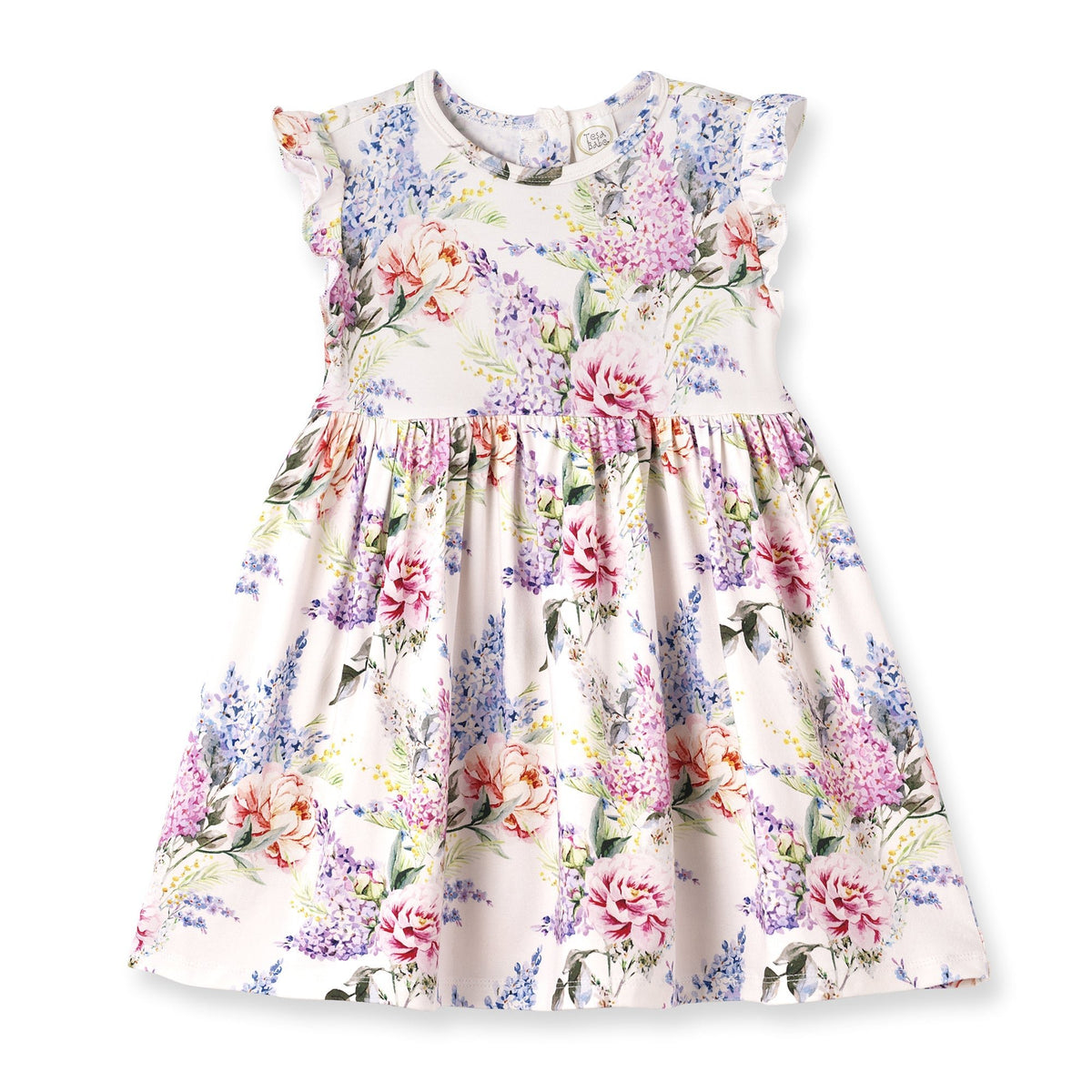 Tesa Babe Dream Blossom Bamboo Baby Toddler Dress - Watercolor FloralEveretts Place
