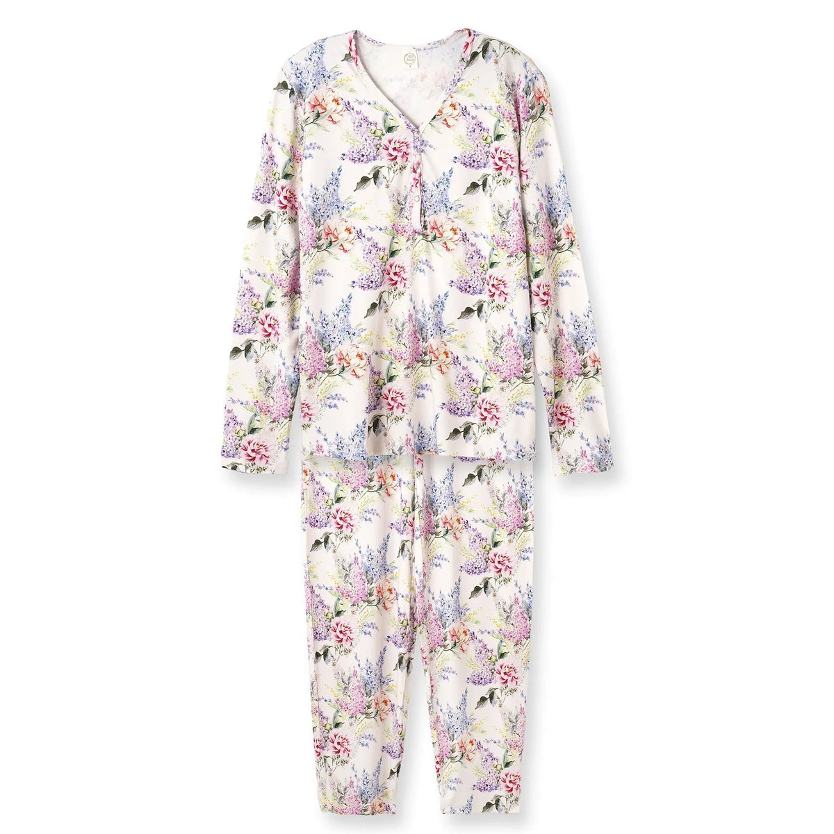 Tesa Babe Dream Blossom Bamboo Women’s Pajama Set - Watercolor Floral - 