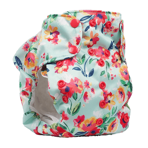 Smart Bottoms Dream Diaper 2.0 - Aqua Floral - 