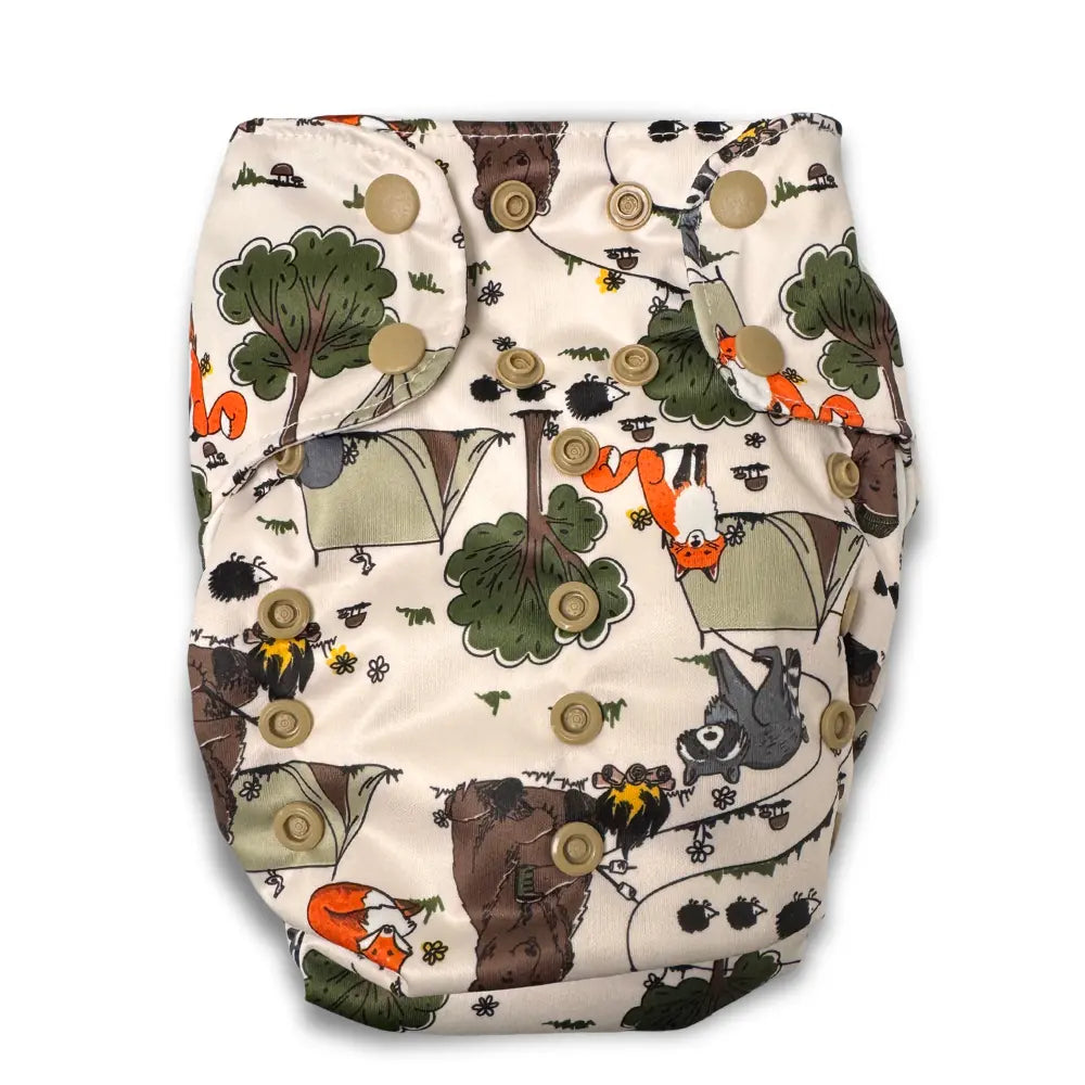 Smart Bottoms Dream Diaper 3.0 Natural Fiber Pocket Diaper - Happy Camper - 