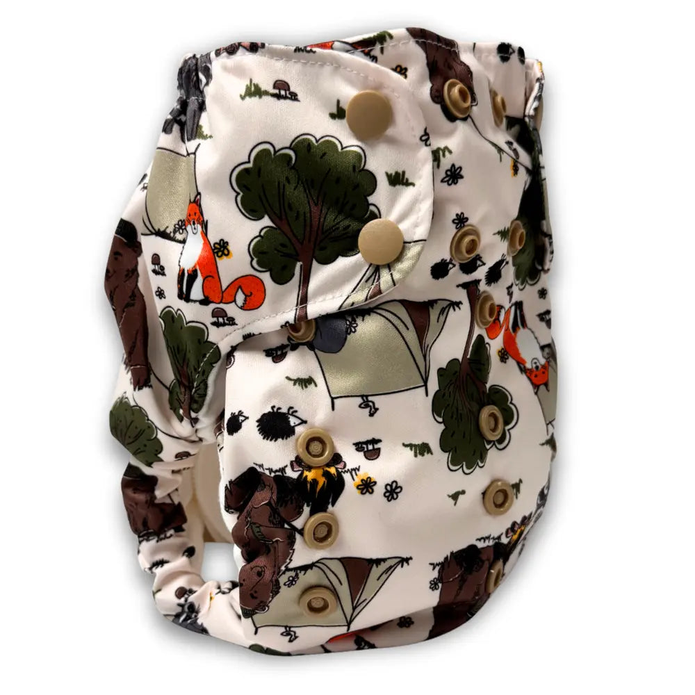 Smart Bottoms Dream Diaper 3.0 Natural Fiber Pocket Diaper - Happy Camper - 