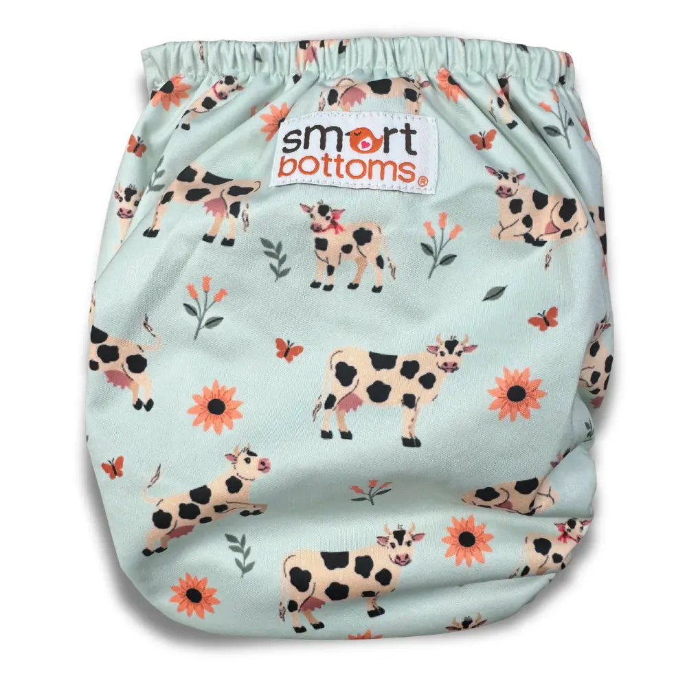 Smart Bottoms Dream Diaper 3.0 Natural Fiber Pocket Diaper - Moo & You - 