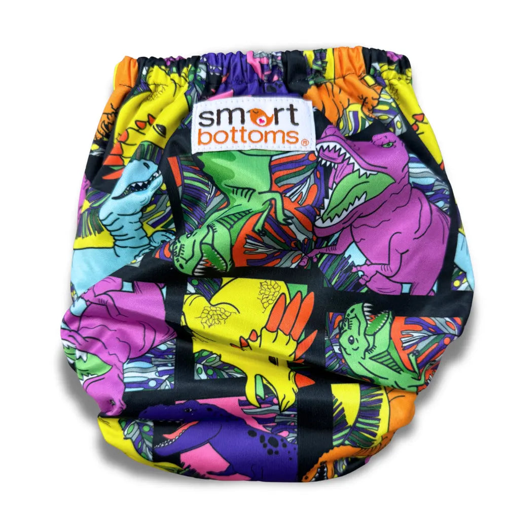 Smart Bottoms Dream Diaper 3.0 Natural Fiber Pocket Diaper - Rad Raptor - 