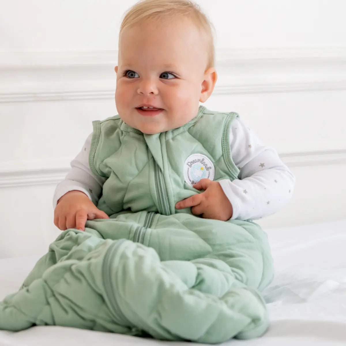 Dreamland Baby Dream Weighted Sleep Sack with CoverCalm Technology for Peaceful Babies - Apparel & Accessories > Clothing > Baby & Toddler Clothing > Baby & Toddler Sleepwear Sleep Sack