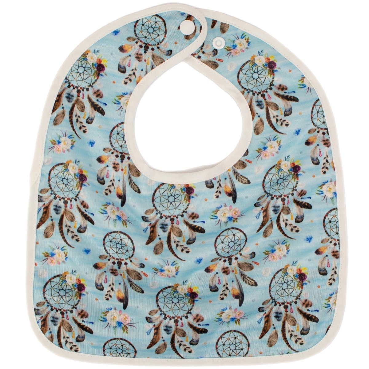 Texas Tushies Dreamer Baby Bib with Water Resistant Pocket for Mess - Free Mealtime - 