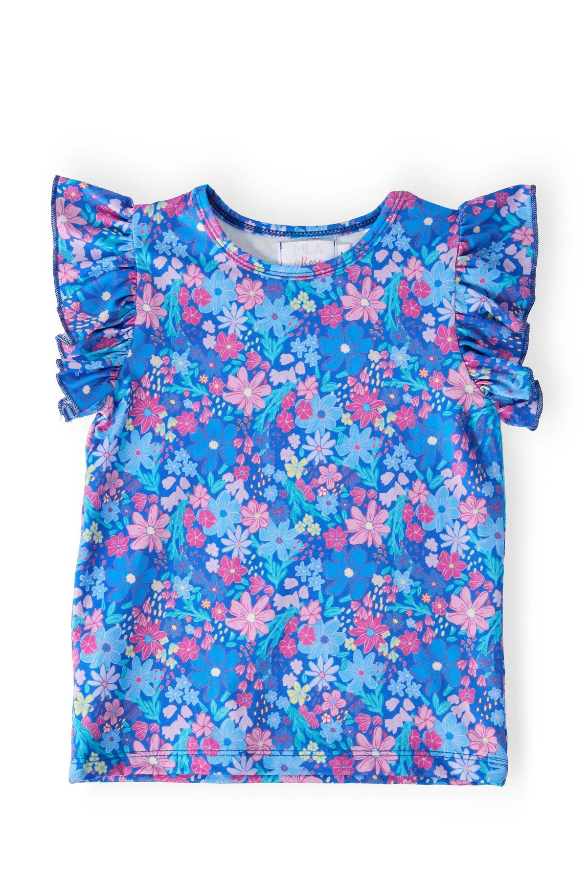Dreaming Daisies S/S Ruffle Tee - Pink, Baby & Toddler Clothing, Clothing, Top, Dress | Everetts Place